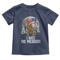 Funny Bigfoot Christmas Political Meme Toddler T Shirt I Hate The President - Wonder Print Shop