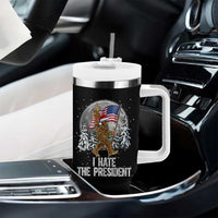 Funny Bigfoot Christmas Political Meme Tumbler With Handle I Hate The President - Wonder Print Shop