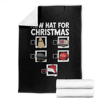 Funny Political Christmas Throw Blanket Old Hat New Hat - Wonder Print Shop