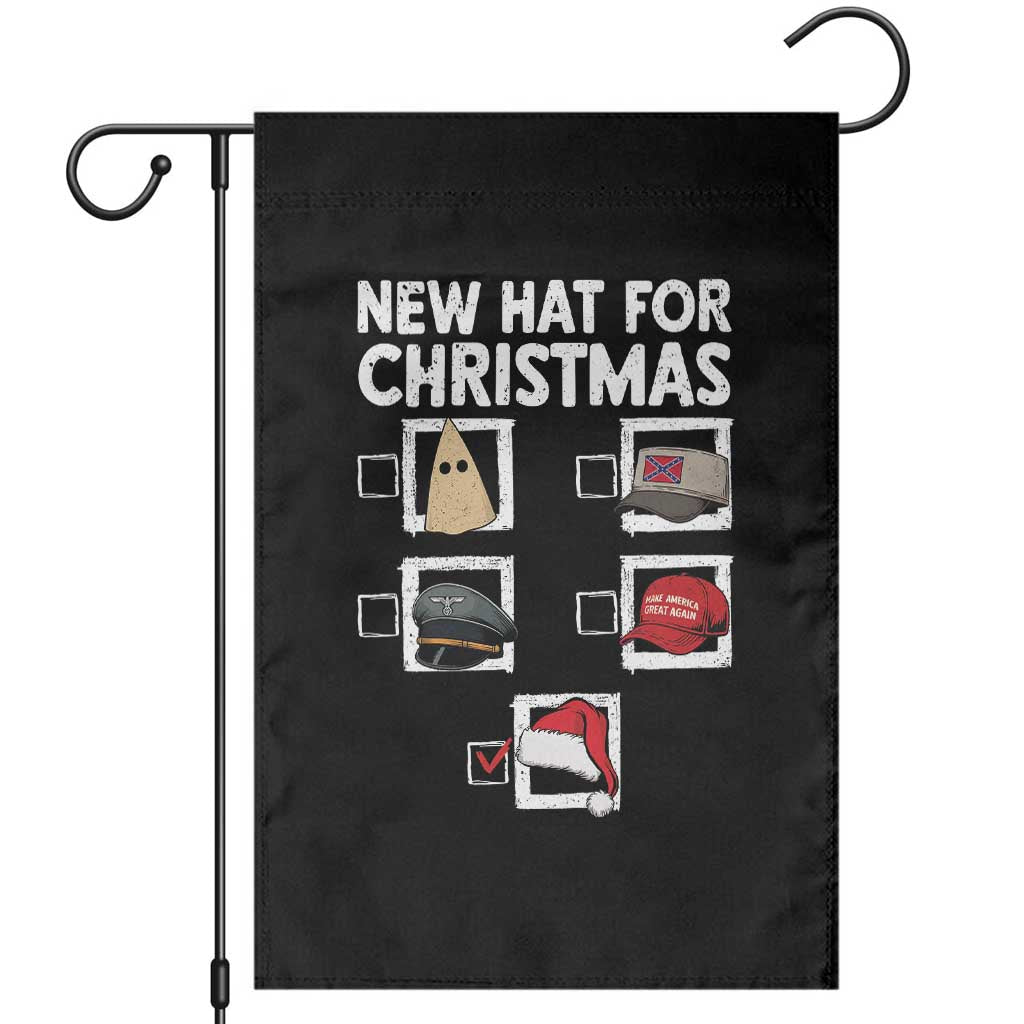 Funny Political Christmas Garden Flag Old Hat New Hat - Wonder Print Shop
