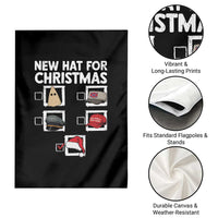 Funny Political Christmas Garden Flag Old Hat New Hat - Wonder Print Shop