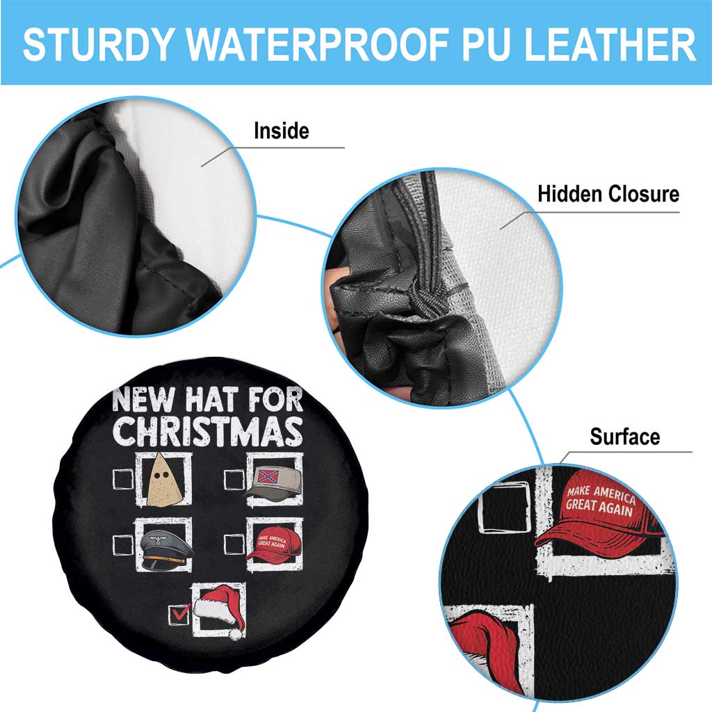 Funny Political Christmas Spare Tire Cover Old Hat New Hat - Wonder Print Shop