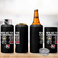 Funny Political Christmas 4 in 1 Can Cooler Tumbler Old Hat New Hat - Wonder Print Shop