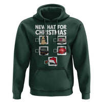 Funny Political Christmas Hoodie Old Hat New Hat - Wonder Print Shop