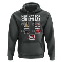 Funny Political Christmas Hoodie Old Hat New Hat - Wonder Print Shop