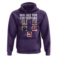 Funny Political Christmas Hoodie Old Hat New Hat - Wonder Print Shop