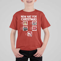 Funny Political Christmas T Shirt For Kid Old Hat New Hat - Wonder Print Shop