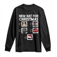 Funny Political Christmas Long Sleeve Shirt Old Hat New Hat - Wonder Print Shop