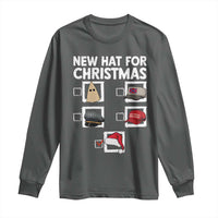 Funny Political Christmas Long Sleeve Shirt Old Hat New Hat - Wonder Print Shop