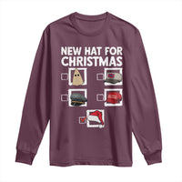 Funny Political Christmas Long Sleeve Shirt Old Hat New Hat - Wonder Print Shop