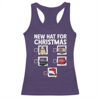 Funny Political Christmas Racerback Tank Top Old Hat New Hat - Wonder Print Shop