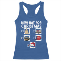Funny Political Christmas Racerback Tank Top Old Hat New Hat - Wonder Print Shop