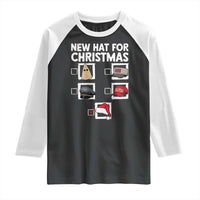 Funny Political Christmas Raglan Shirt Old Hat New Hat - Wonder Print Shop