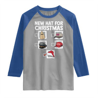 Funny Political Christmas Raglan Shirt Old Hat New Hat - Wonder Print Shop