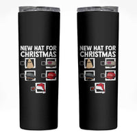 Funny Political Christmas Skinny Tumbler Old Hat New Hat - Wonder Print Shop