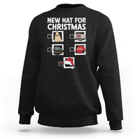 Funny Political Christmas Sweatshirt Old Hat New Hat - Wonder Print Shop