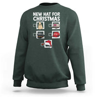 Funny Political Christmas Sweatshirt Old Hat New Hat - Wonder Print Shop