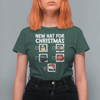 Funny Political Christmas T Shirt For Women Old Hat New Hat - Wonder Print Shop