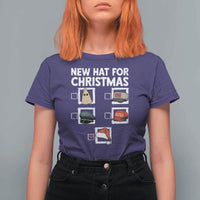 Funny Political Christmas T Shirt For Women Old Hat New Hat - Wonder Print Shop