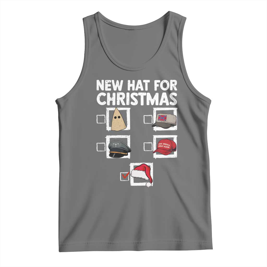 Funny Political Christmas Tank Top Old Hat New Hat - Wonder Print Shop