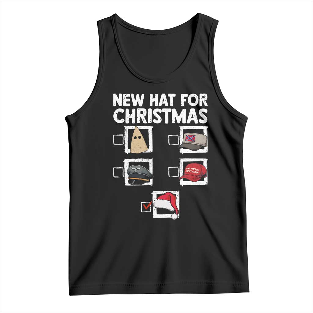 Funny Political Christmas Tank Top Old Hat New Hat - Wonder Print Shop