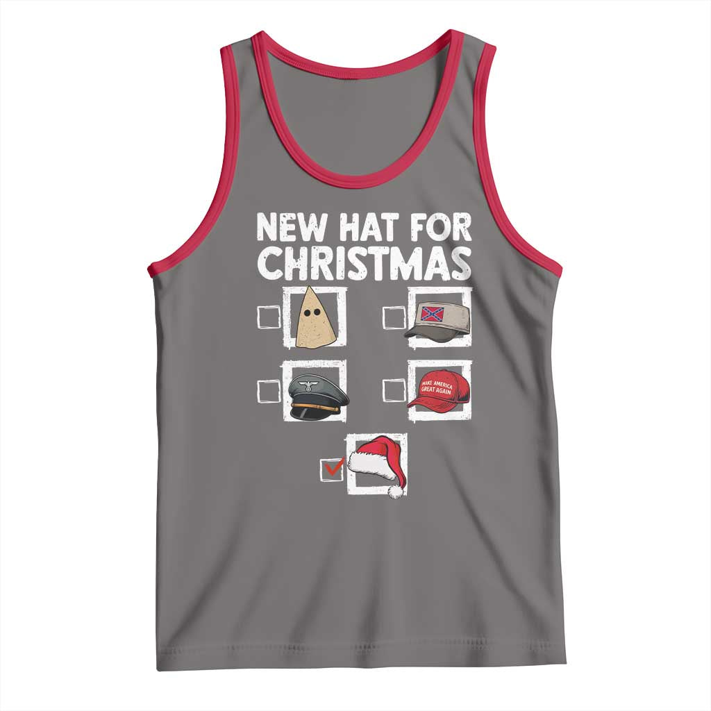 Funny Political Christmas Tank Top Old Hat New Hat - Wonder Print Shop