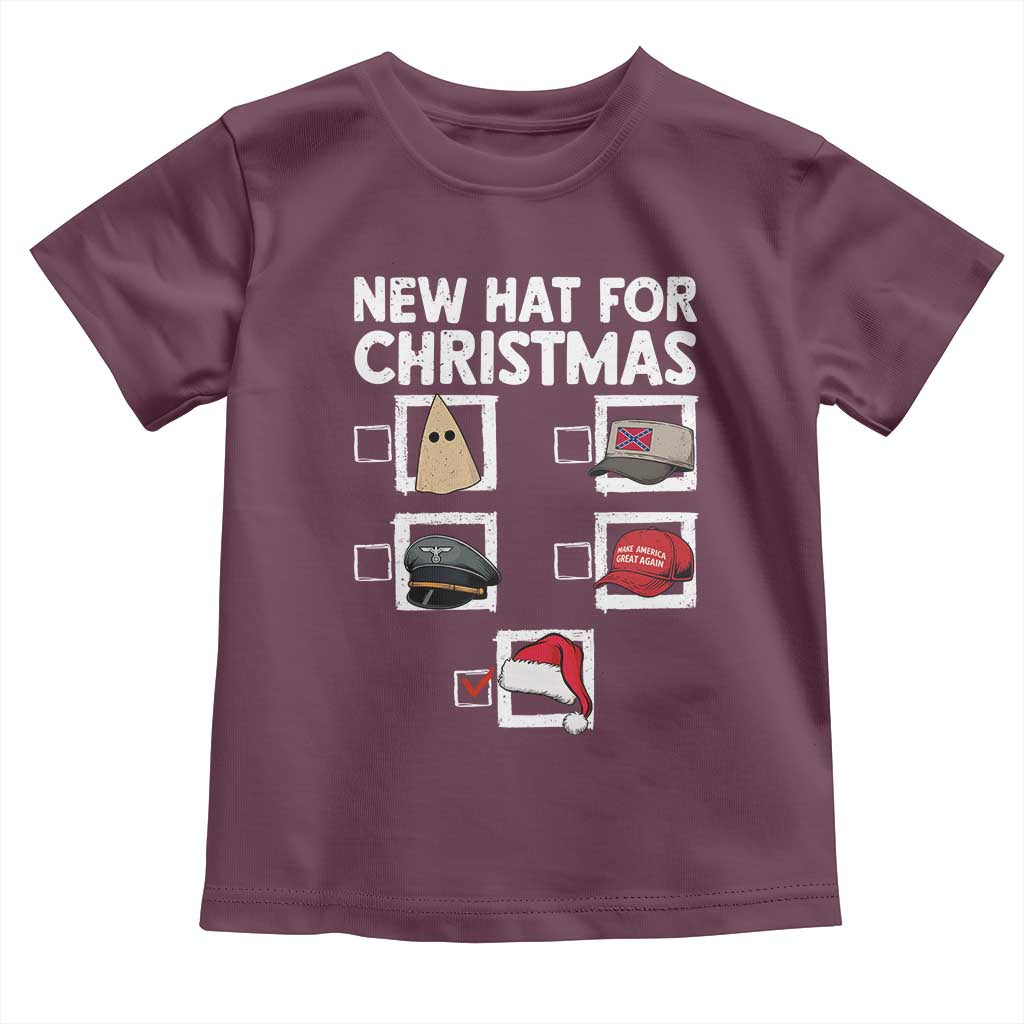 Funny Political Christmas Toddler T Shirt Old Hat New Hat - undefined