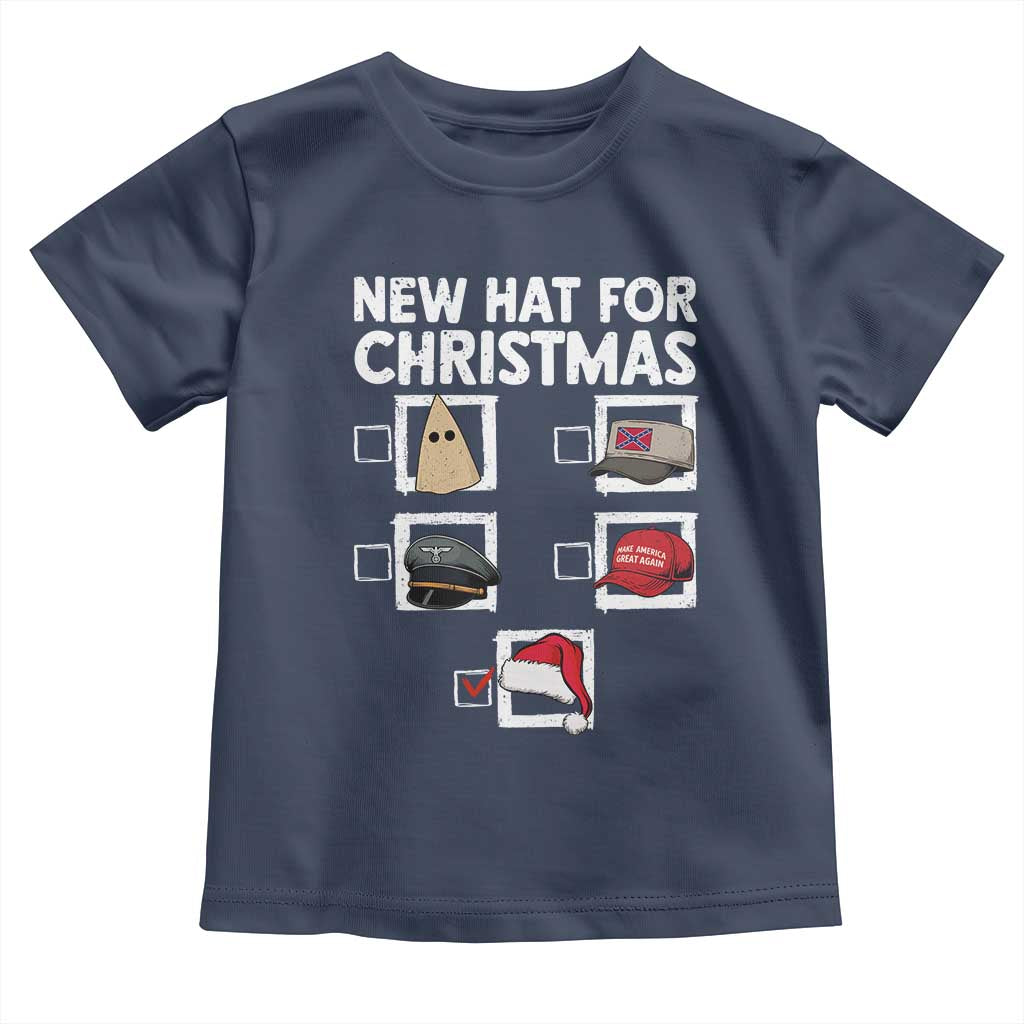 Funny Political Christmas Toddler T Shirt Old Hat New Hat - undefined