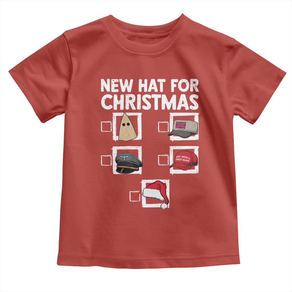 Funny Political Christmas Toddler T Shirt Old Hat New Hat - undefined