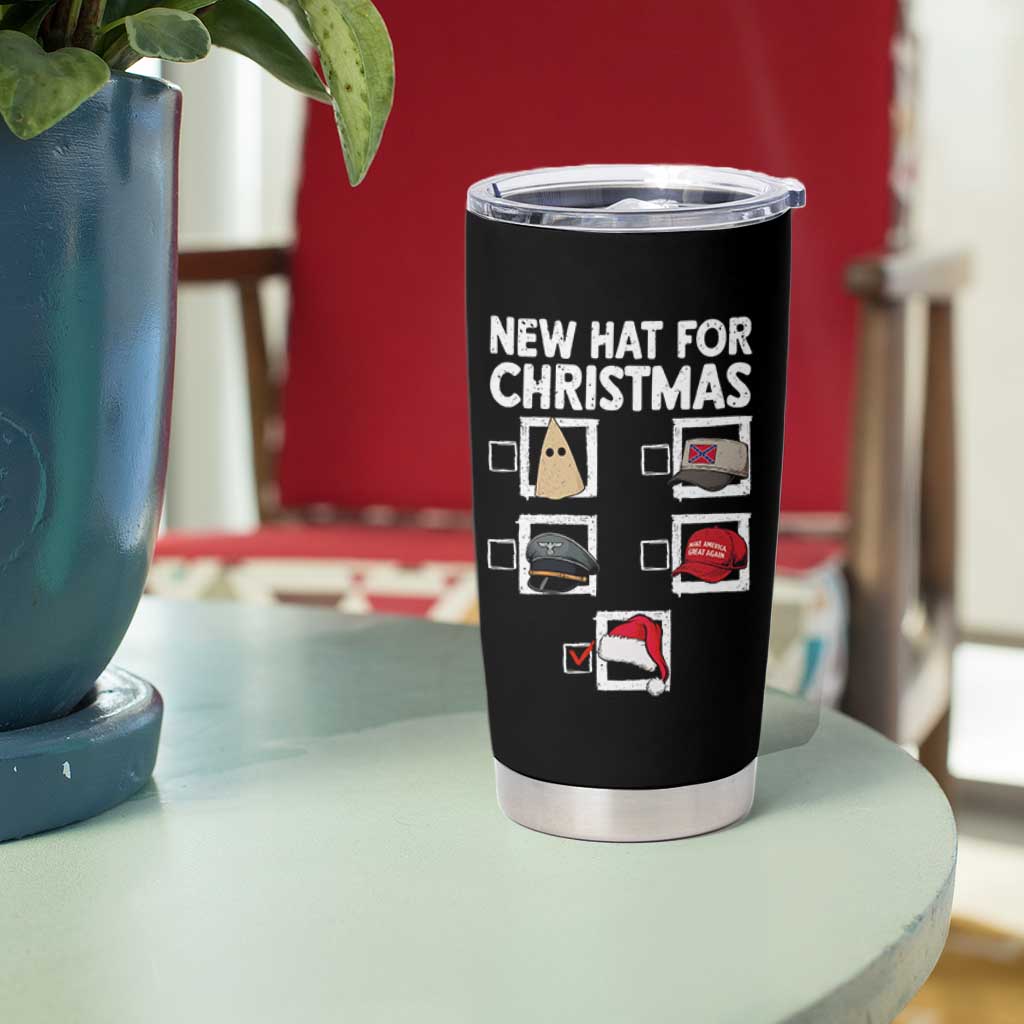 Funny Political Christmas Tumbler Cup Old Hat New Hat - Wonder Print Shop