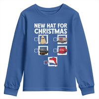 Funny Political Christmas Youth Sweatshirt Old Hat New Hat - Wonder Print Shop