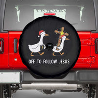 Funny Christmas Christian Goose Spare Tire Cover Off To Follow Jesus - Wonder Print Shop