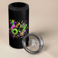 67 Mardi Gras Meme 4 in 1 Can Cooler Tumbler Funny Six Seven Carnival Party