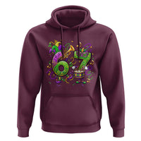 67 Mardi Gras Meme Hoodie Funny Six Seven Carnival Party