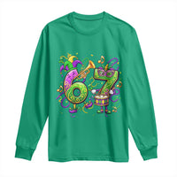 67 Mardi Gras Meme Long Sleeve Shirt Funny Six Seven Carnival Party