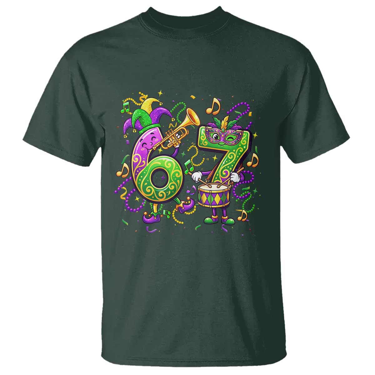 67 Mardi Gras Meme T Shirt Funny Six Seven Carnival Party