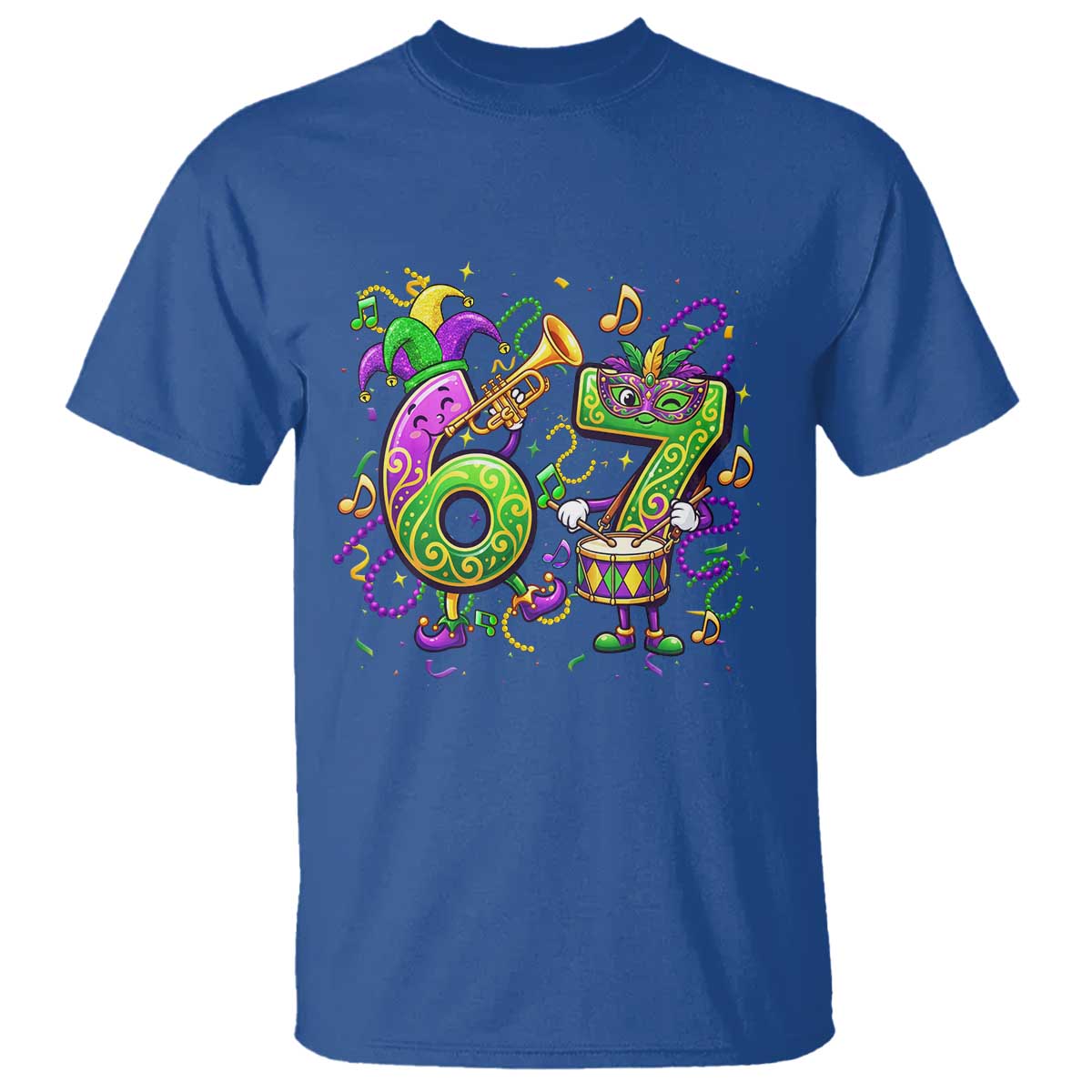 67 Mardi Gras Meme T Shirt Funny Six Seven Carnival Party