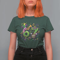 67 Mardi Gras Meme T Shirt For Women Funny Six Seven Carnival Party