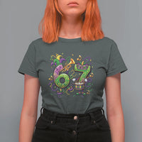 67 Mardi Gras Meme T Shirt For Women Funny Six Seven Carnival Party