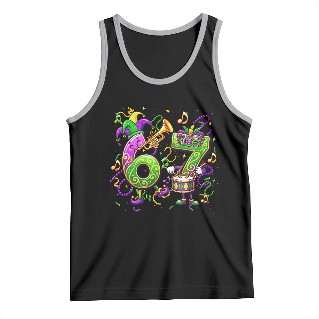 67 Mardi Gras Meme Tank Top Funny Six Seven Carnival Party