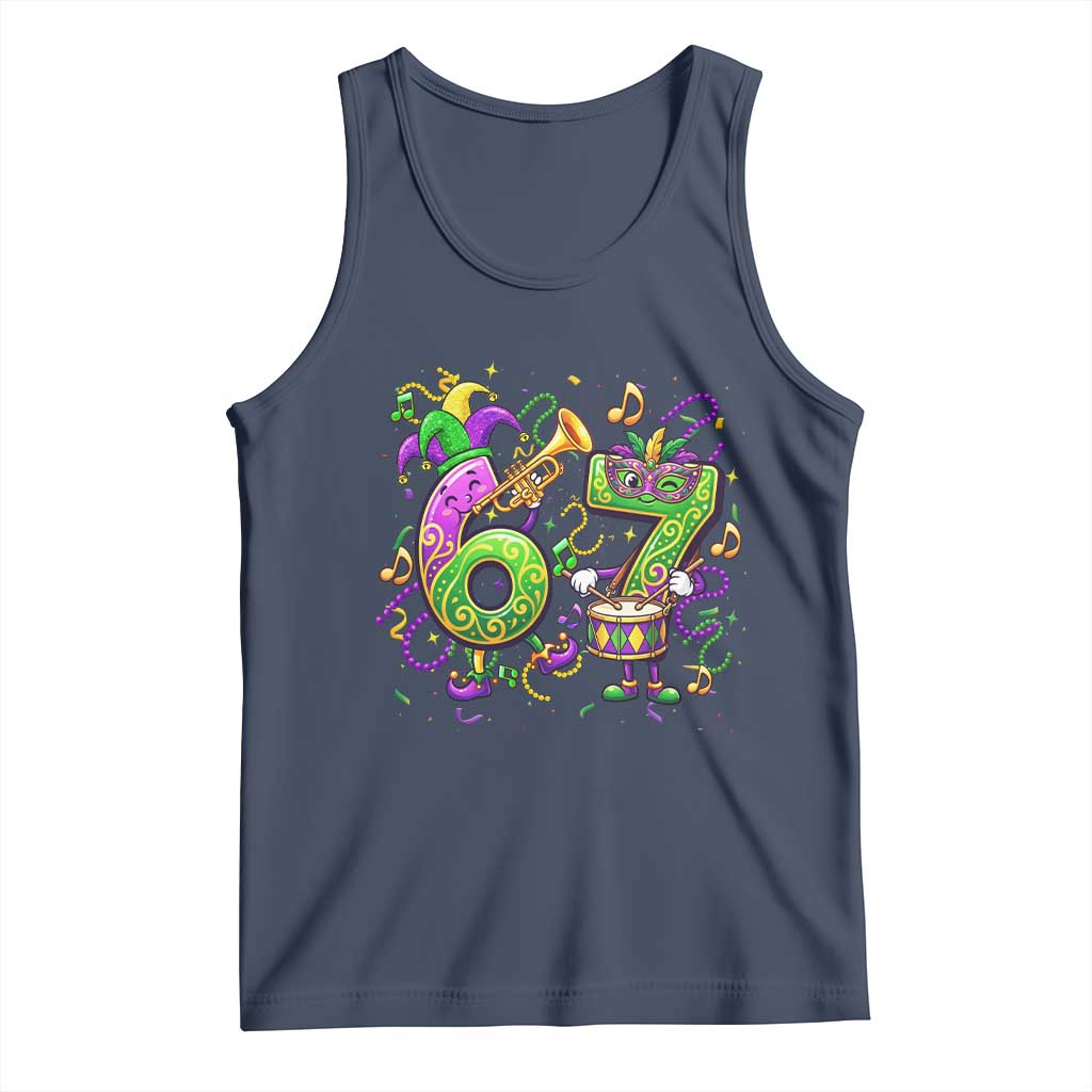 67 Mardi Gras Meme Tank Top Funny Six Seven Carnival Party