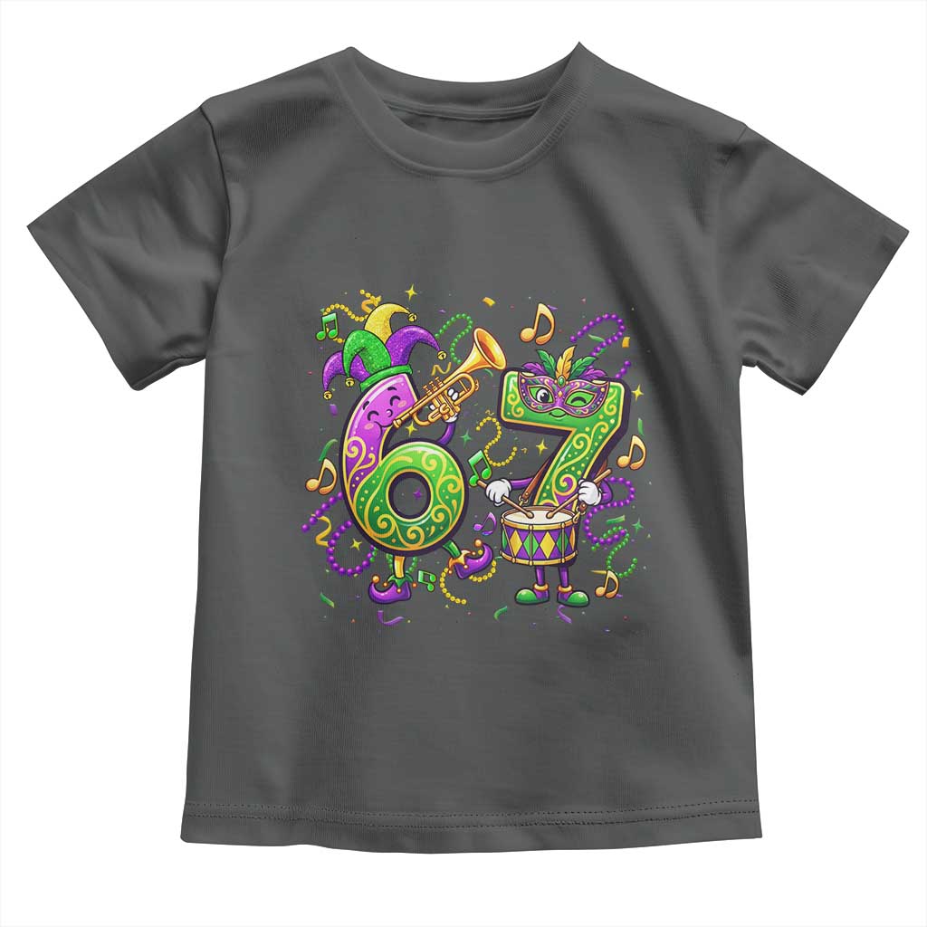 67 Mardi Gras Meme Toddler T Shirt Funny Six Seven Carnival Party