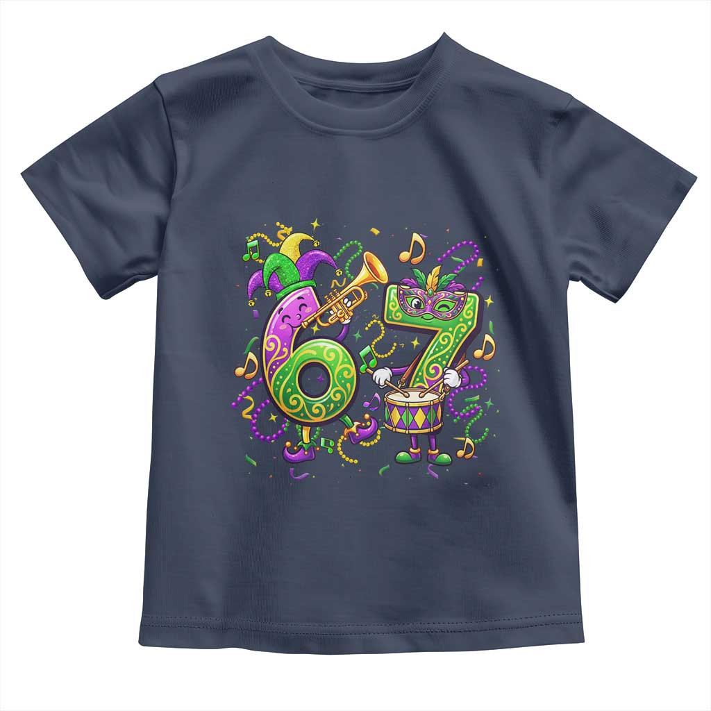 67 Mardi Gras Meme Toddler T Shirt Funny Six Seven Carnival Party