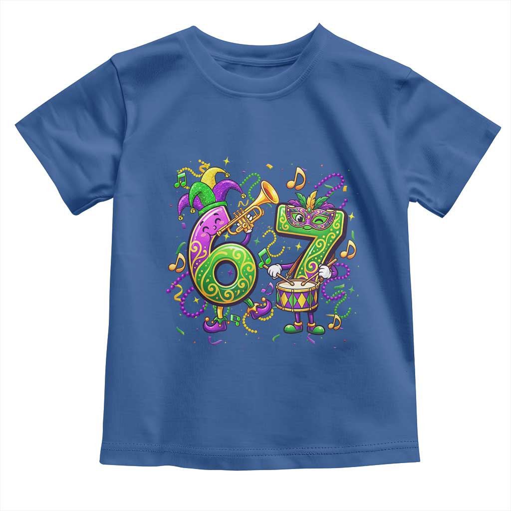 67 Mardi Gras Meme Toddler T Shirt Funny Six Seven Carnival Party