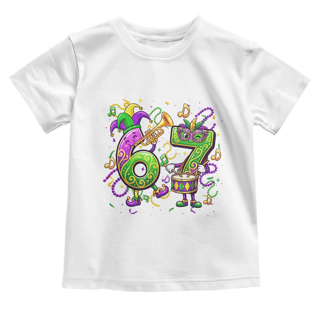 67 Mardi Gras Meme Toddler T Shirt Funny Six Seven Carnival Party
