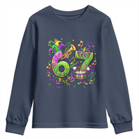 67 Mardi Gras Meme Youth Sweatshirt Funny Six Seven Carnival Party