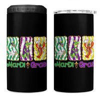 Funny Mardi Gras Animal 4 in 1 Can Cooler Tumbler Alligator Crawfish Goose New Orleans Louisiana