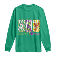 Funny Mardi Gras Animal Long Sleeve Shirt Alligator Crawfish Goose New Orleans Louisiana