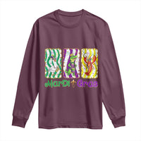 Funny Mardi Gras Animal Long Sleeve Shirt Alligator Crawfish Goose New Orleans Louisiana