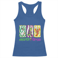 Funny Mardi Gras Animal Racerback Tank Top Alligator Crawfish Goose New Orleans Louisiana